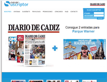 Tablet Screenshot of diariodecadiz.clubsuscriptor.es